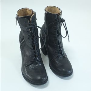 Frye Leather Lace Up Boots